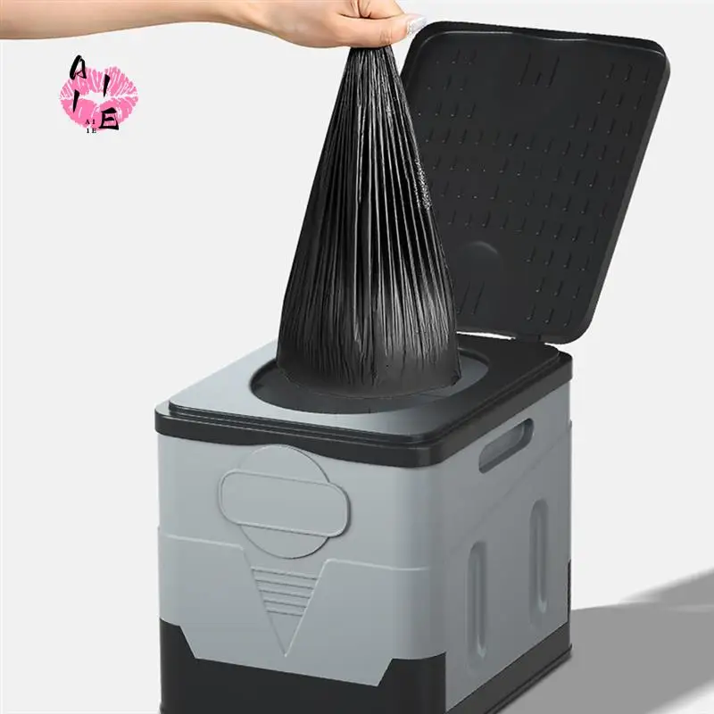 

A11E-Портативный складной туалет для кемпинга, путешествий, складной автомобильный аварийный туалет, многоразовый туалет для взрослых и детей