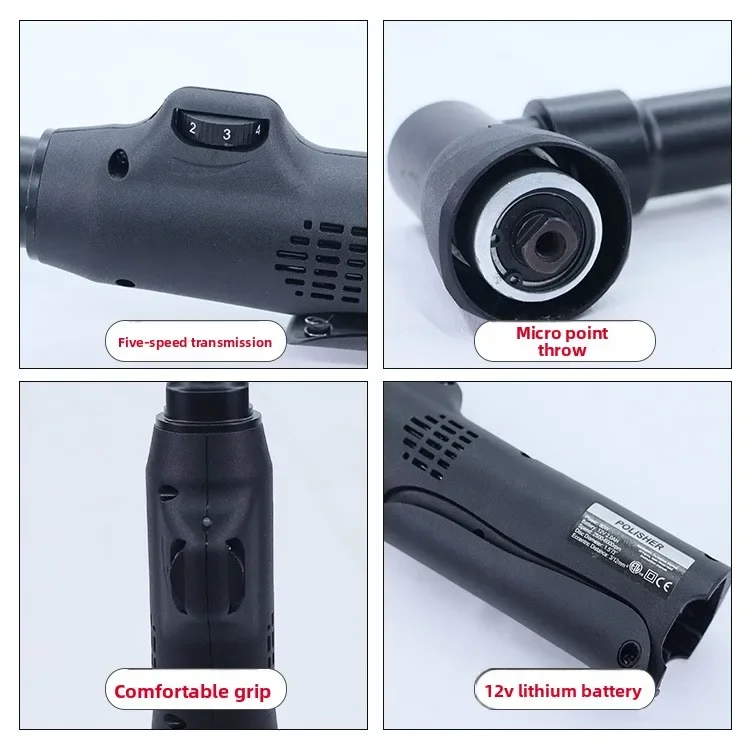 Durable Cordless Car Detail Polisher Buffer, Lithium Battery, Efficient Cleaning Tool Kit, Waxing & Fine Polishing for Auto Beau view 5