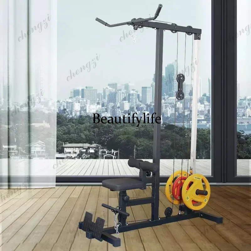 High and low pull trainer, pull back all-in-one machine, fitness equipment all-in-one machine, household high pull-down
