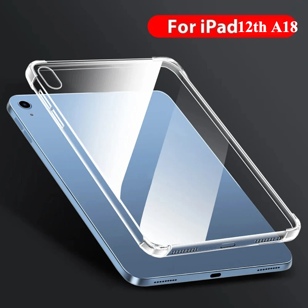 Soft TPU HD Clear Airbag Anti Drop Case for IPad A19 12th 2026 M4 M5 Pro Air 11 13 12.9 M3 M2 A16 10th 5 4 3 Mini 7 6 8.3