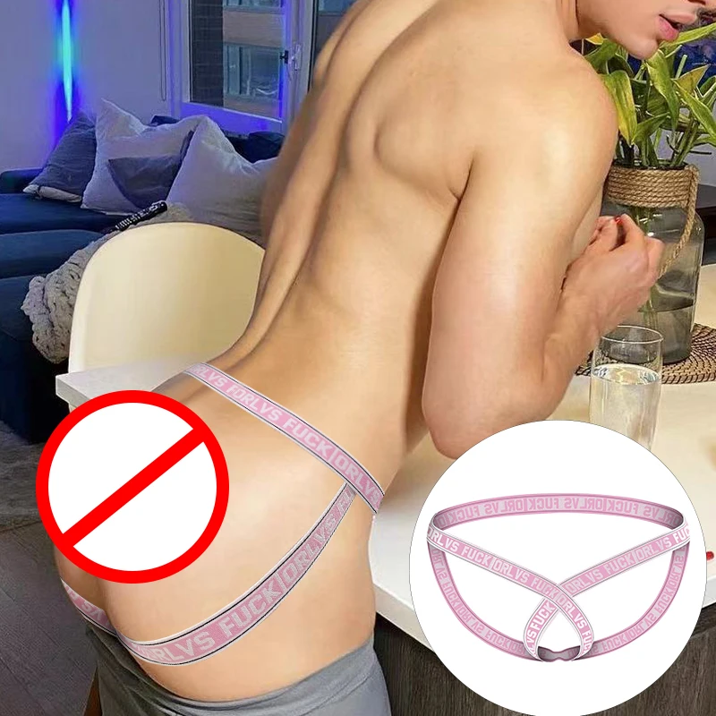 85 Brand Men underwear Sexy gay jockstrap Thongs men Double D G-string Thong Men Tanga Gay Underwear Male Jockstraps cotton