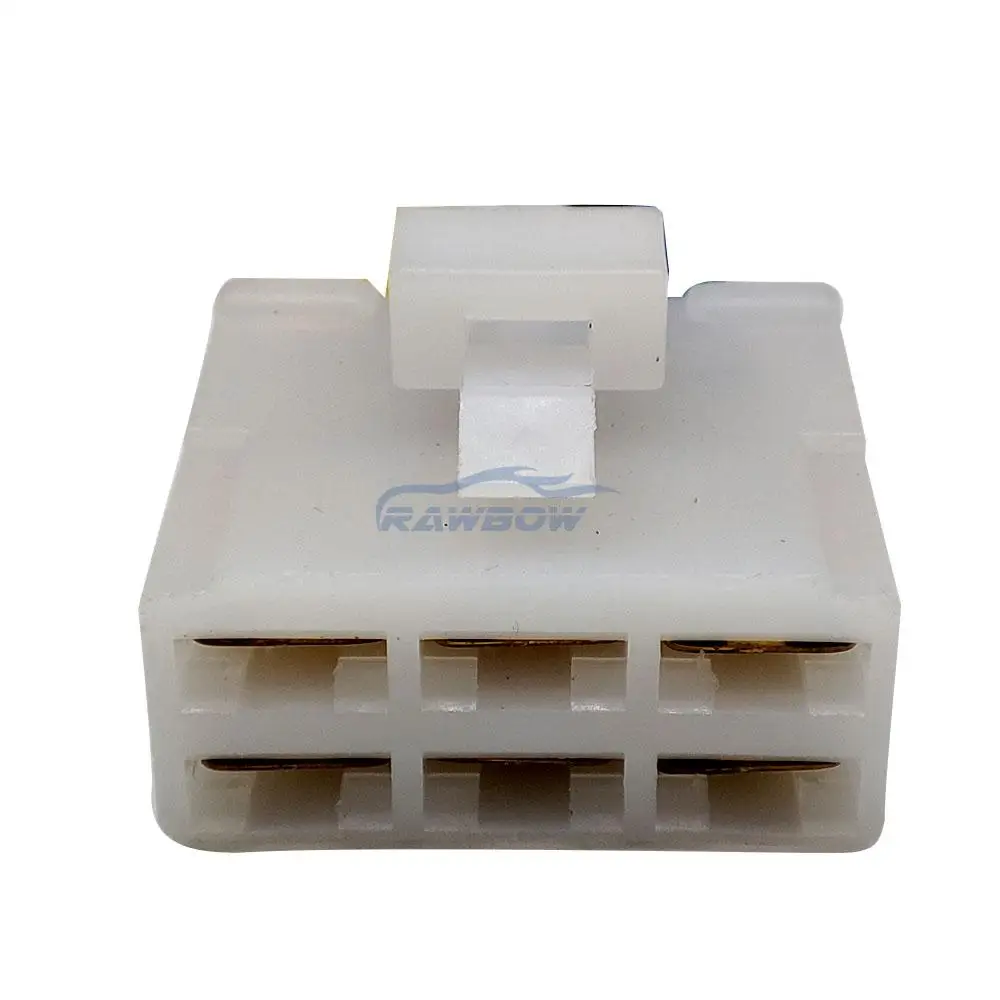 1/5/10 Set 6 Pin VOLTAGE REGULATOR RECTIFIER CONNECTOR PLUG: KAWASAKI ZX600D,ZL600 ELIMINATOR 0090-665