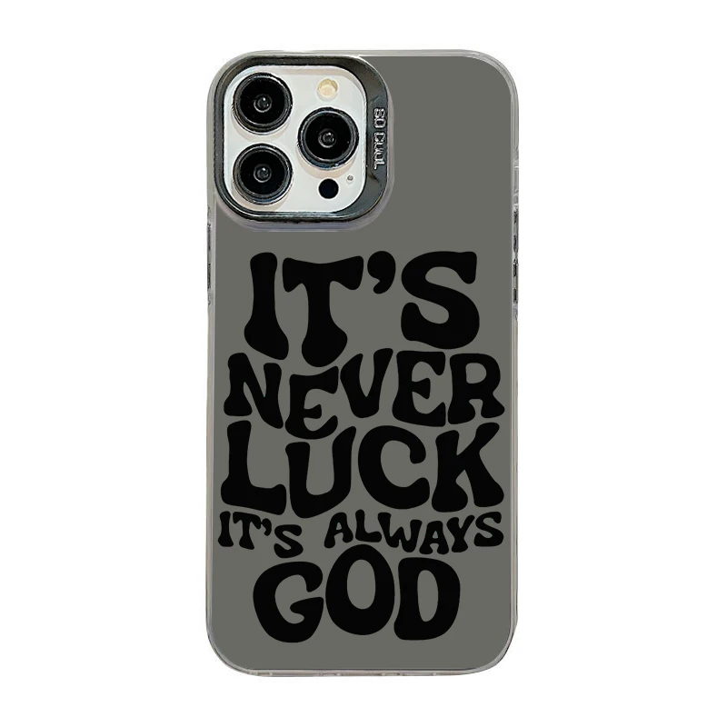 Coque de téléphone Always God pour iPhone 17 AIR 16 15 14 13 Pro 12 11 Pro Xs X XR Max, coque arrière rigide en PC+TPU avec découpe laser - S848P1