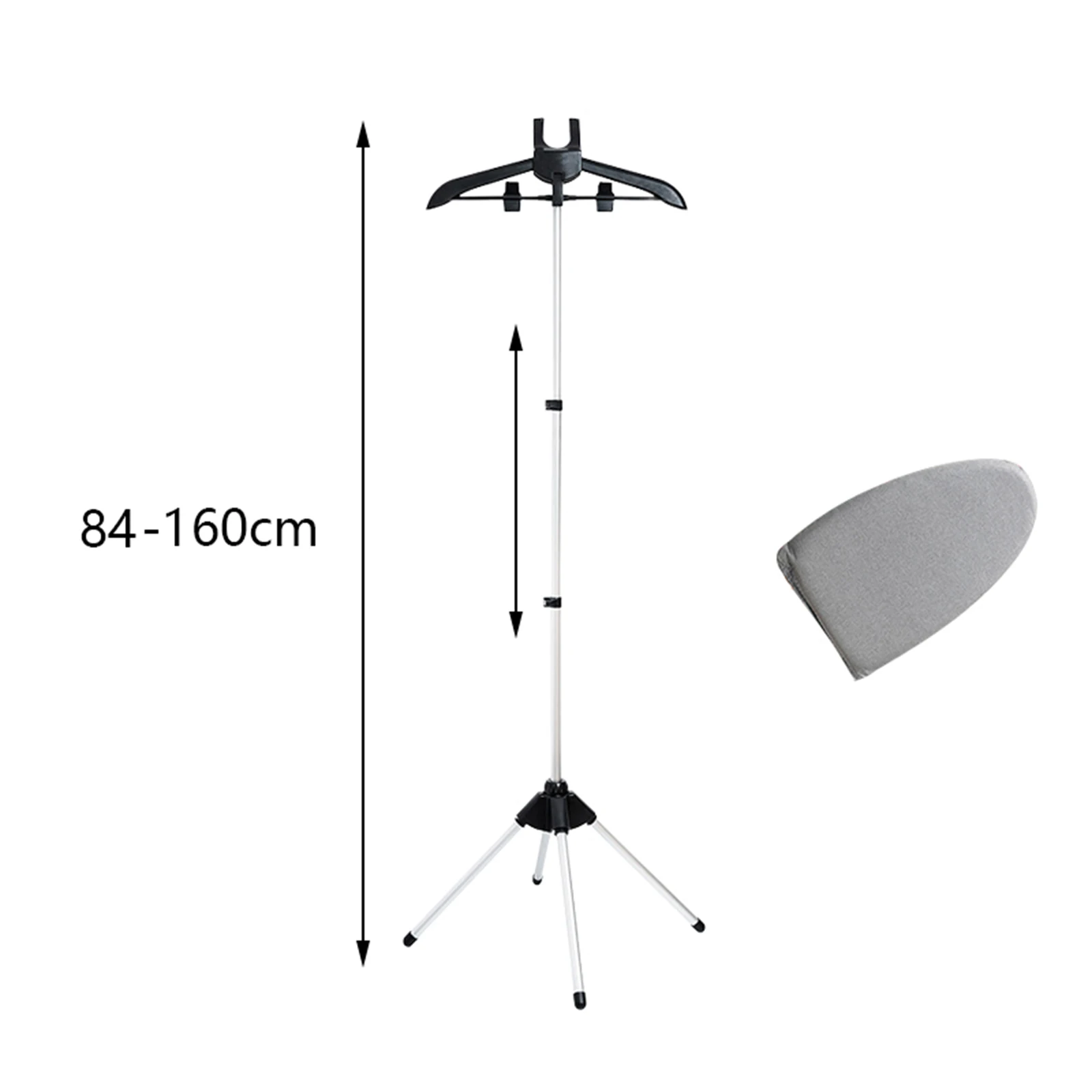 Steam Iron Stand Adjustable Height Standing Ironing Machine Bracket Coat Hanger Clothes Drying Rack House Decoration