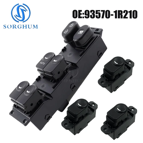 Interruptor de Control de ventanilla eléctrica de cirzo, botón de interruptor de elevador de coche 93570-1R210 93570-1R211 para Hyundai Accent VERNA SOLARIS 2010 -2016