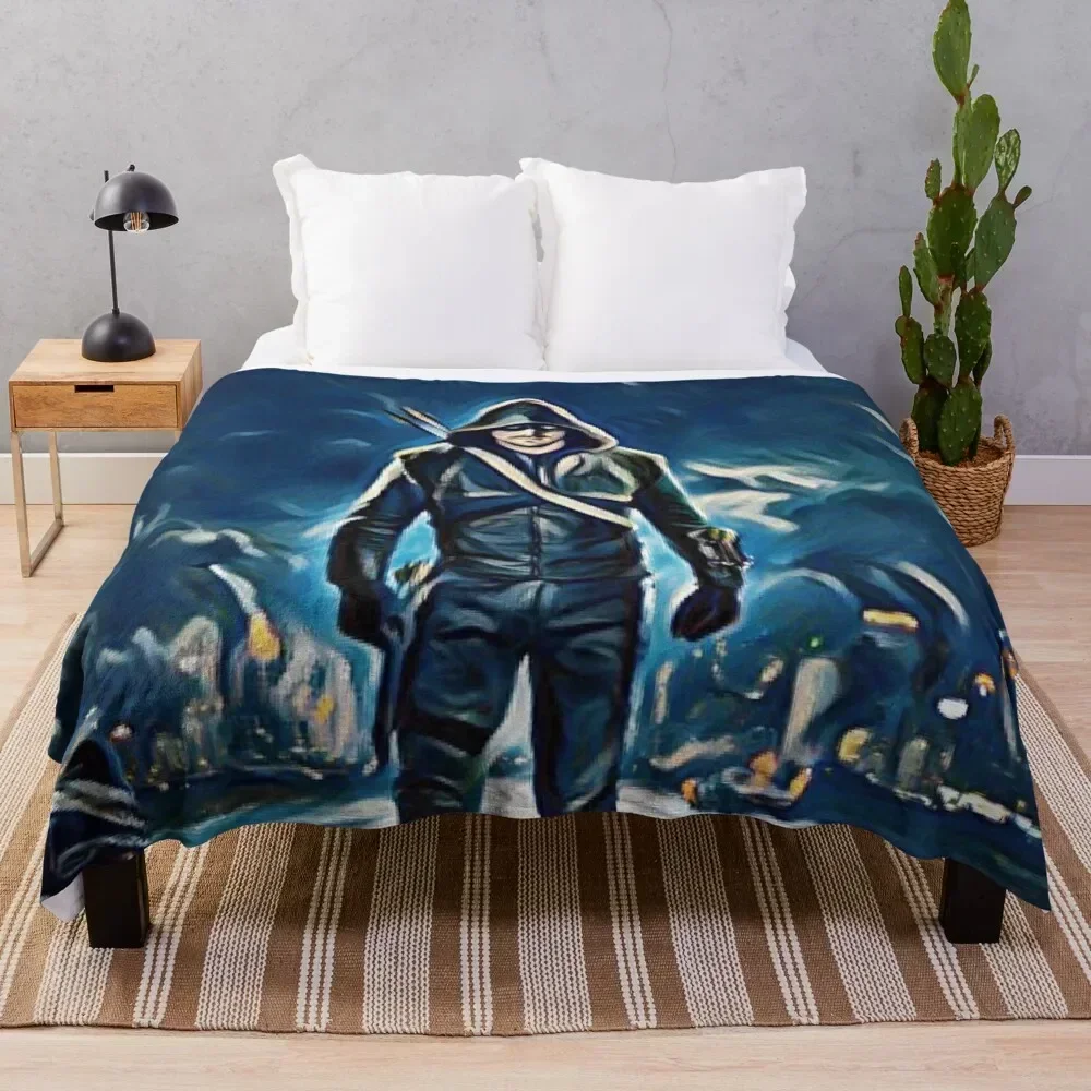 

OLIVER GREEN ARROW Throw Blanket Soft Bedroom Blanket for Night Sleeping