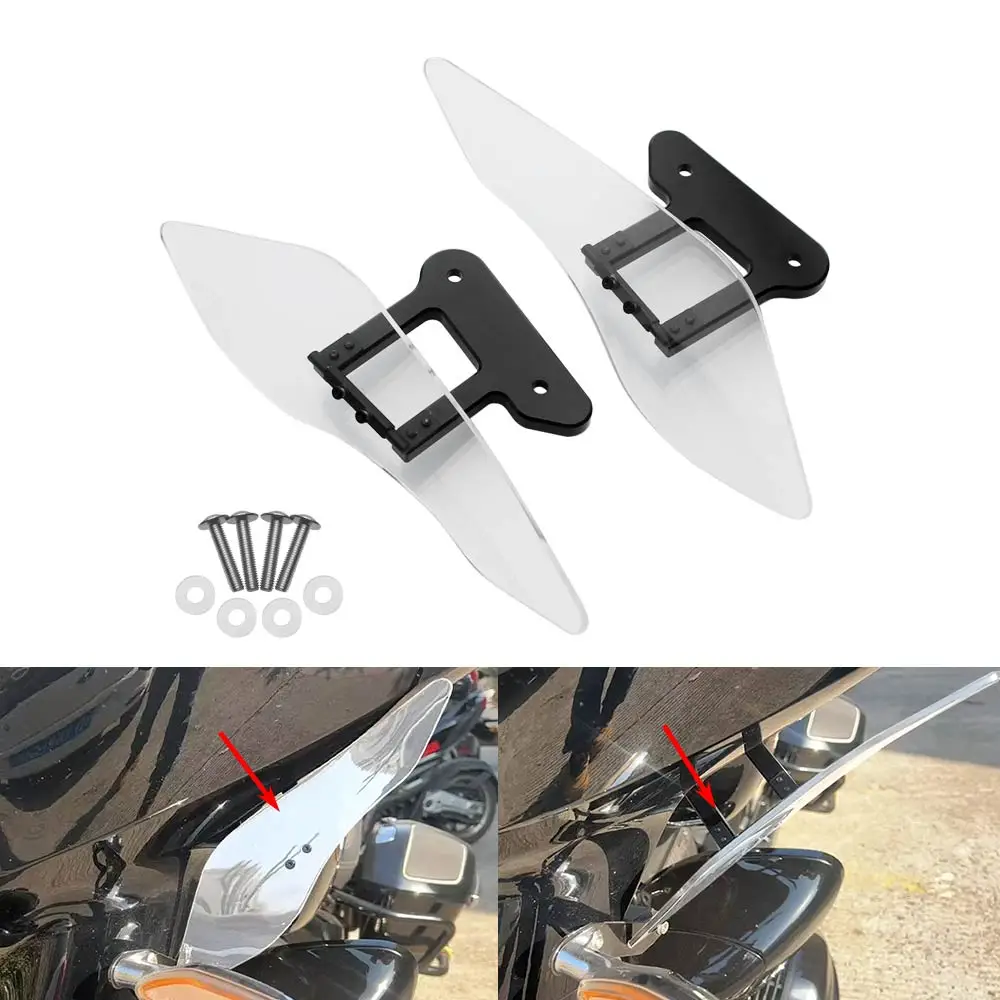 

Easy To Install Acrylic Plastic Wind Deflectors For Bmw R18 B Bagger Transcontinental 2021-2026 Transparent Improves Comfortable