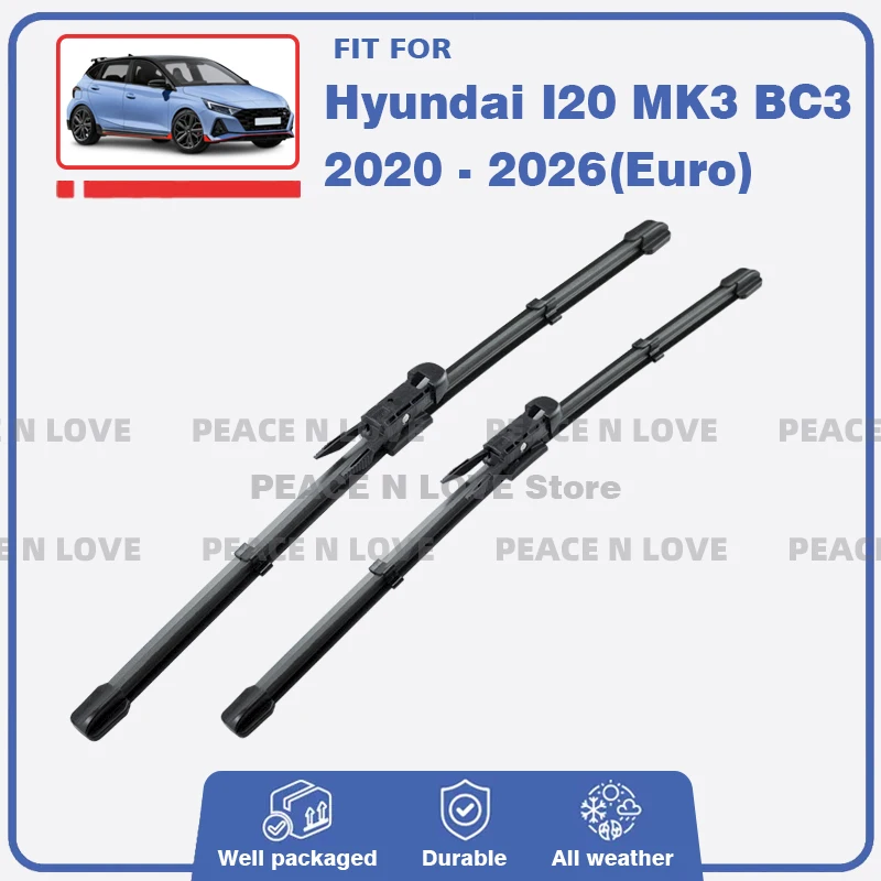

Front Wiper Blades For Hyundai I20 I20 N MK3 BC3 Euro 2020 - 2026 N Line Windshield Back Windscreen Car Accessories 2021 2022