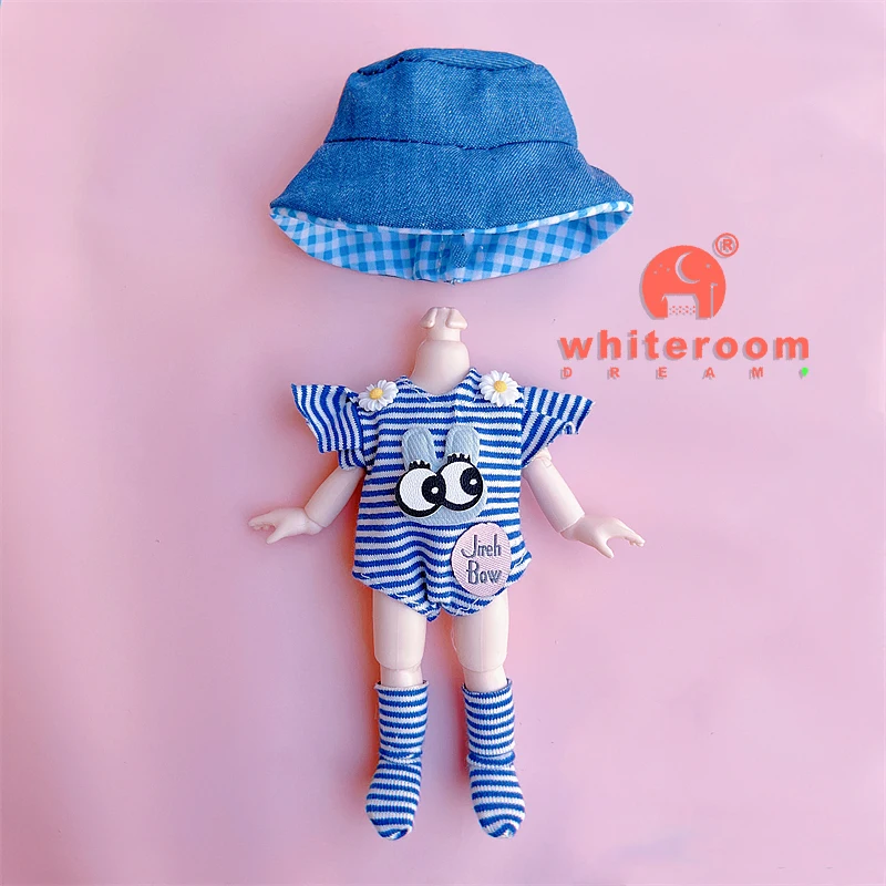 16CM Doll Clothes for 1/8 BJD Doll 25 Stylish Dress Skirt Outfit Fashion Dress Up for Girl DIY Toy Accessories Gift