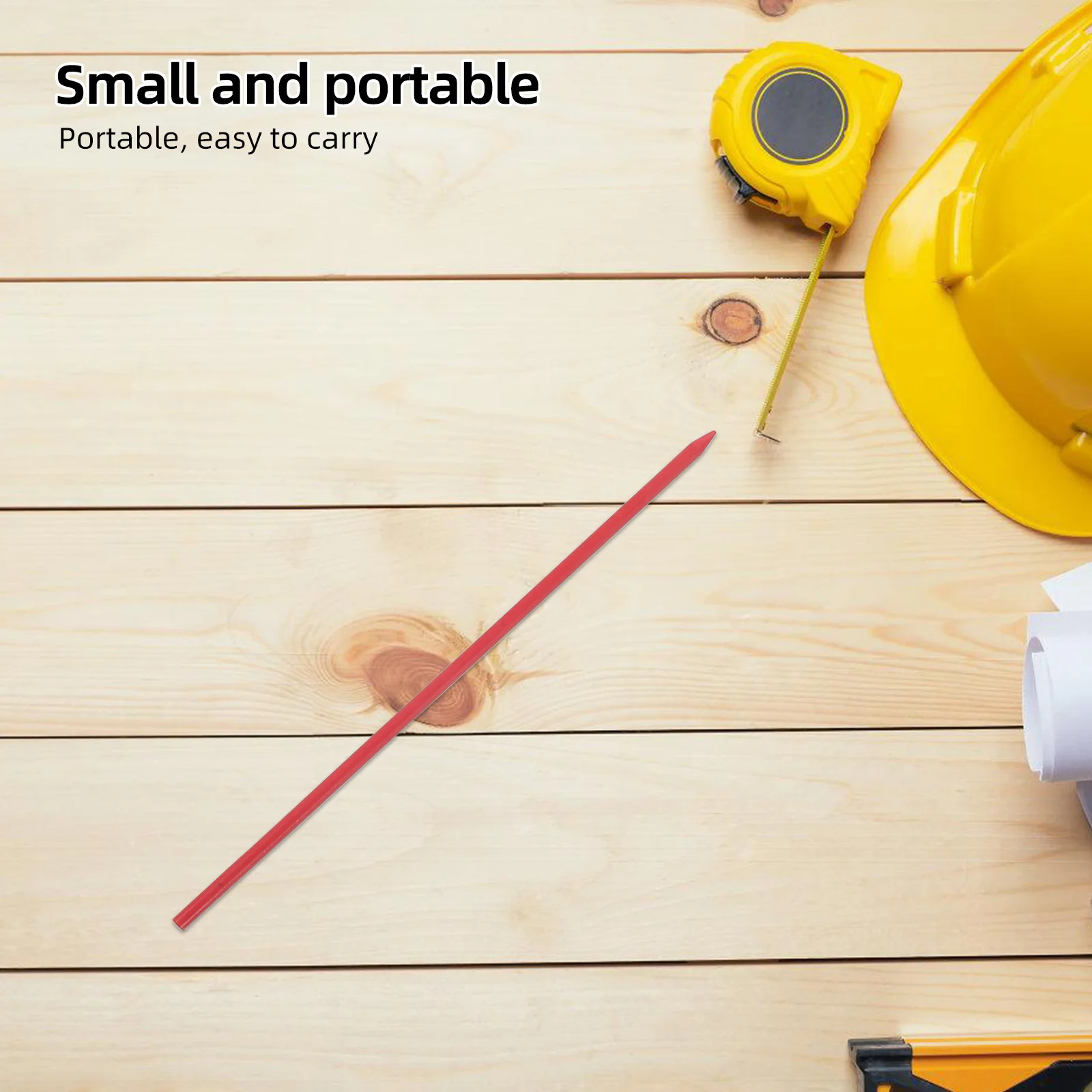 48pcs Deep Hole Construction ดินสอเติม 2 มม.สีแดง Carpenter ดินสอ Cores สําหรับงานไม้ร่างและ Crafting สําหรับเครื่องหมายบน