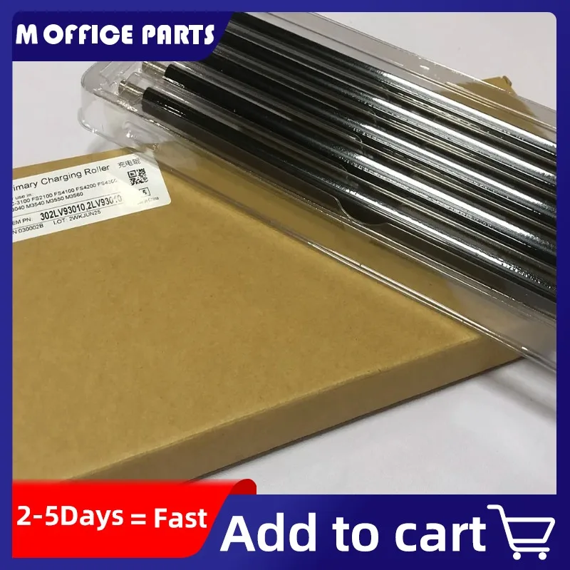

10X 302LV93010 2LV93010MC-3100 Ролик первичной зарядки PCR для Kyocera FS2100 FS4100 FS4200 FS4300 M3550 M3040 M3540M3560 P3045