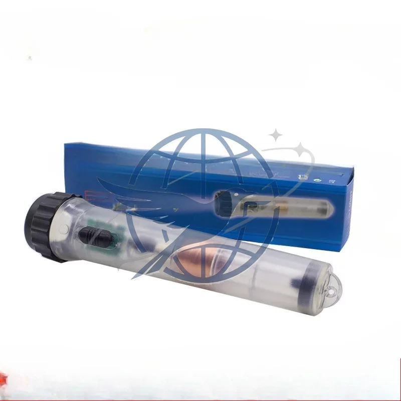 Self-generated Transparent Emergency Fluorescent Torch Flashlight Hand-cranked Charging Far-pull Flashlight Strong Magnet