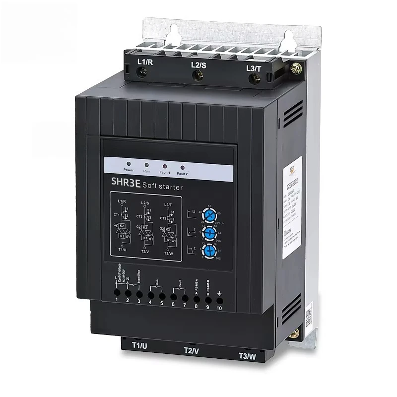 30KW 480V 3-Phase Solid-State Soft Starter For Slip Ring Motor 40HP 45A Built-in Bypass Efficient