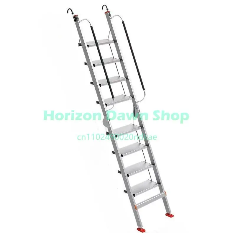 Portable Ladder, Household Aluminum Alloy Folding Ladder, Straight Ladder Escalator Portable Mobile Stair Climbing
