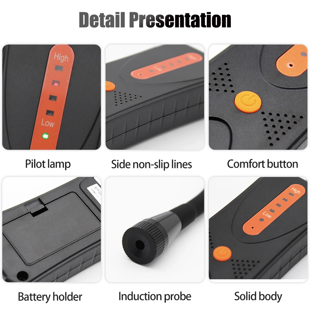 AIKESI JLY-80A Handheld Natural Gases Leak Detector Portable PPM Meter Combustible Gases Detection Tool