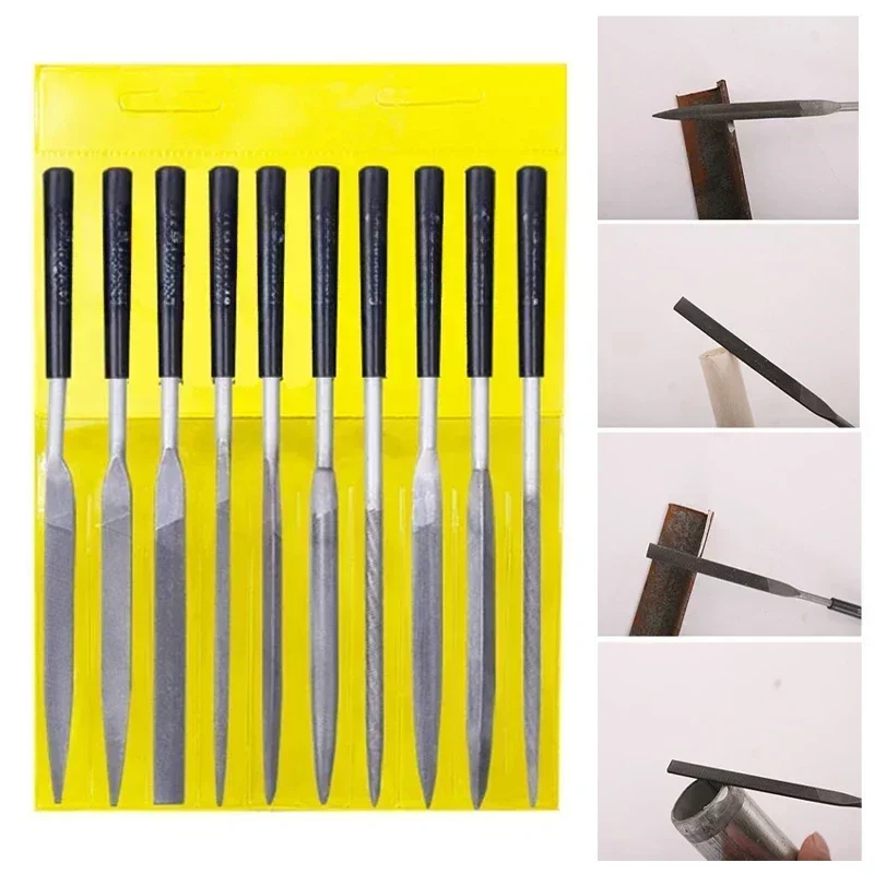 

10/5pcs140mm Needle Files Set Files for Metal Glass Stone Woodworking Polished Small Steel File Jewelry Wood Carving Craft