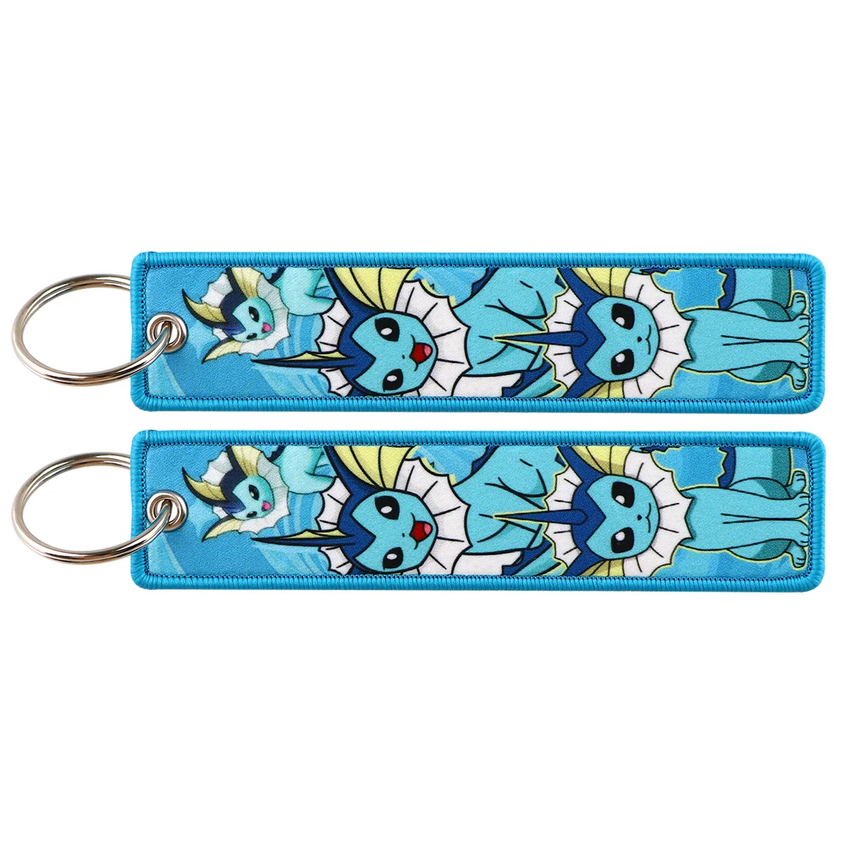 Anime Pokemon Cartoon Stickerei Schlüsselanhänger Zubehör Schlüsselband Niedliche Pikachu Figuren Etikettenhalter Schlüsselring Anhänger Spielzeug Geschenk