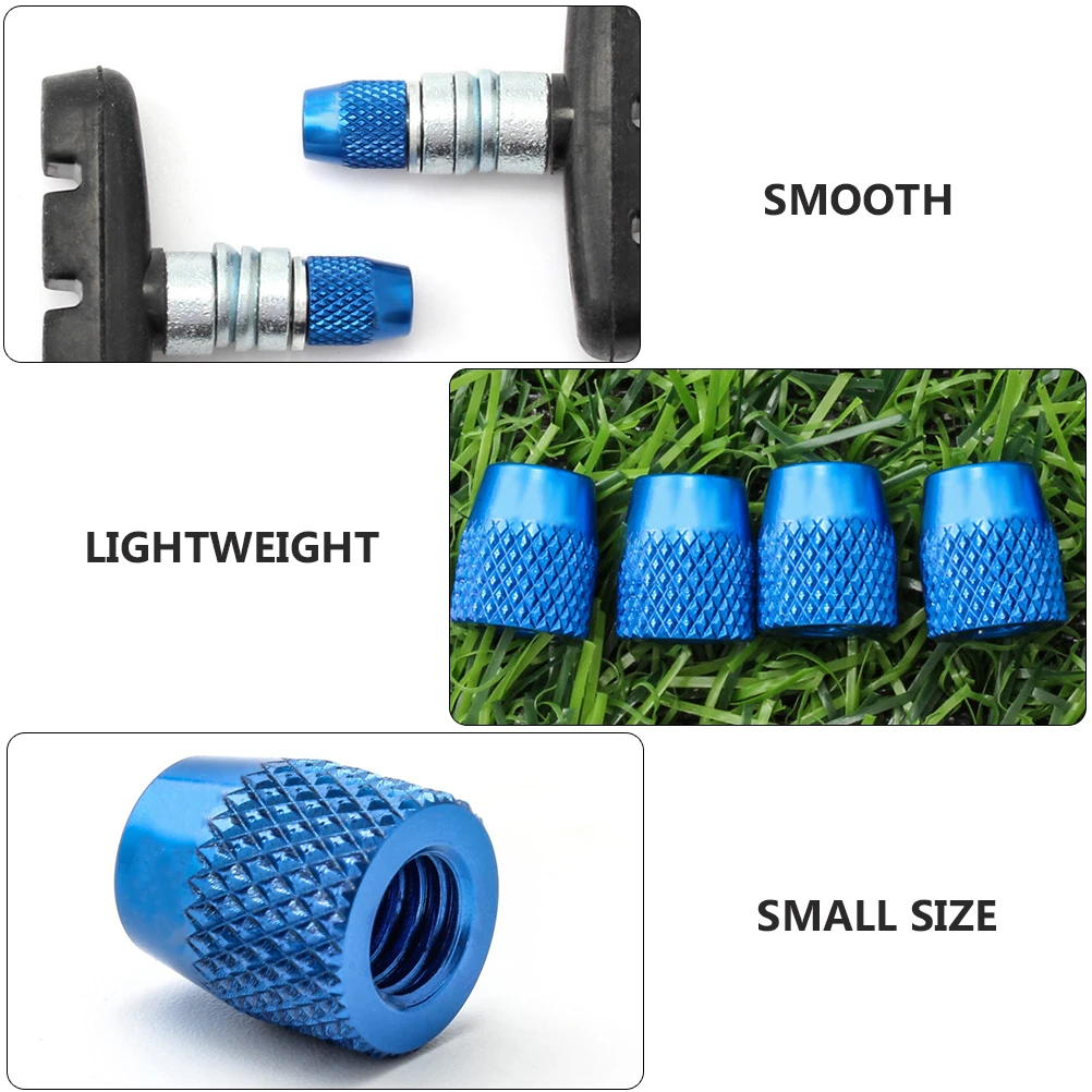

4pcs Aluminum Alloy Brake Block Fixing Nuts Bike Accessories Corrosion Resistant Wear Resistant Light Weight Easy