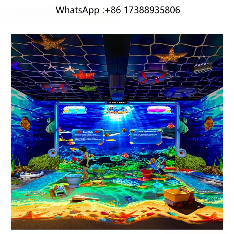 AR Beach Ground/Wall Projection Interactive Games, Suitable for Playgrounds and Amusement Parks