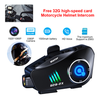 Helmet Headset Wireless Earphones Intelligent Noise Reduction Call Phone Kit Motorcycle Helmet Intercom Music Player Speaker