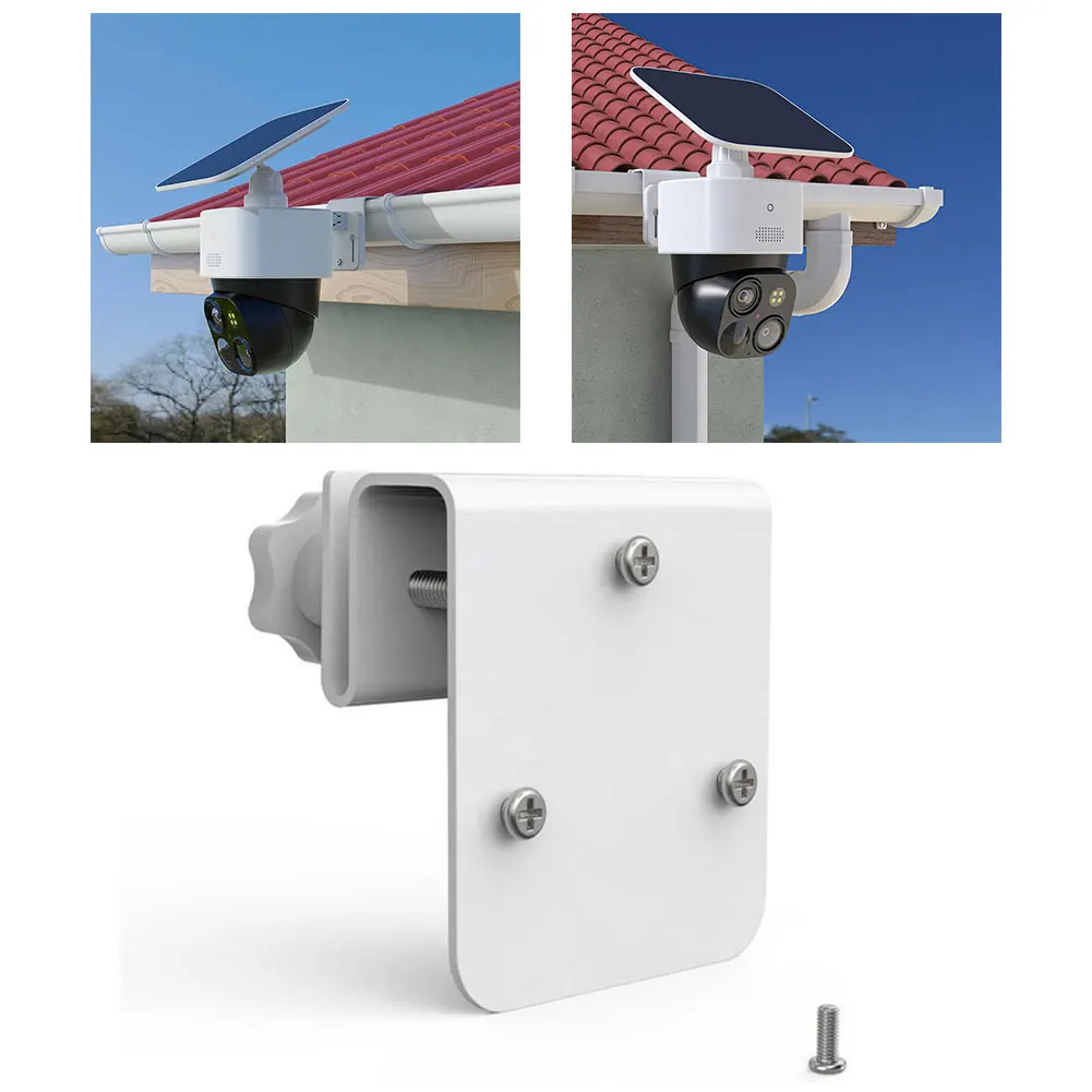 Metal Gutter Mount Bracket Solar Security Camera Mount For Eufy Security EufyCamS340/E42/E30