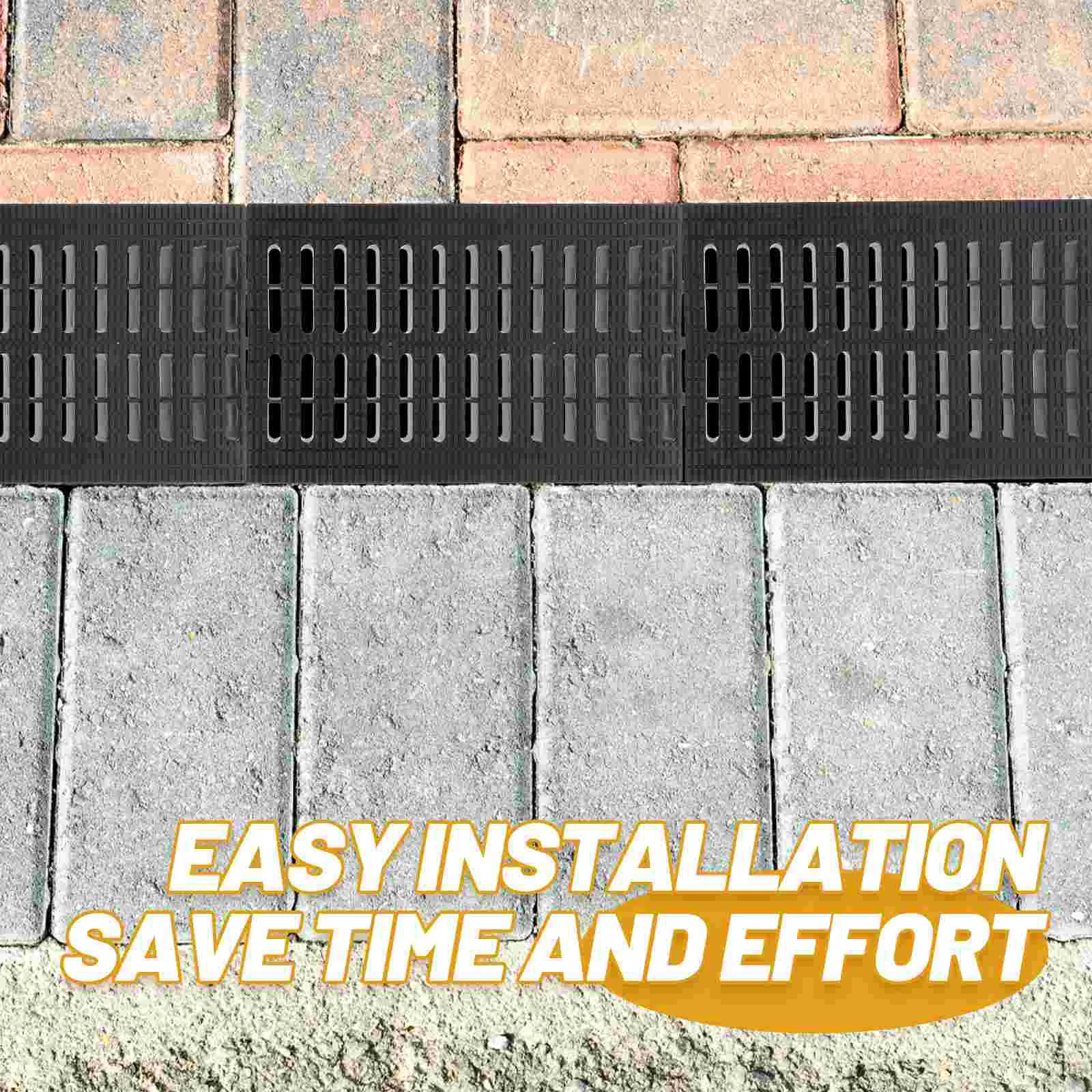 Gutter Cover Drain Outdoor The Collector Sink Trench Accessory Plastic French System for Yard