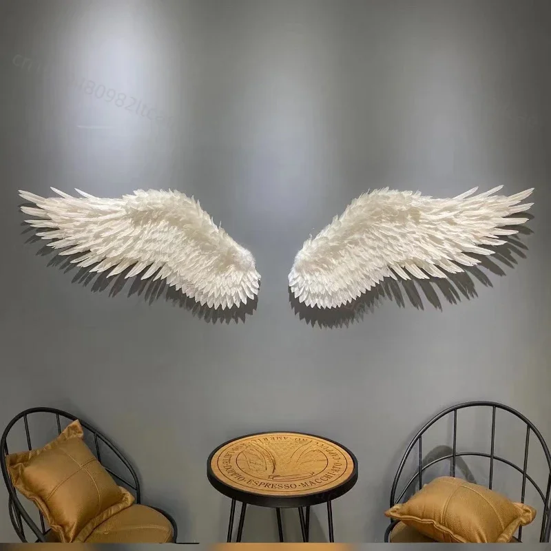 Customized Creative Window Photo Presentation Wall Super Large Feathers Angel Wings Props