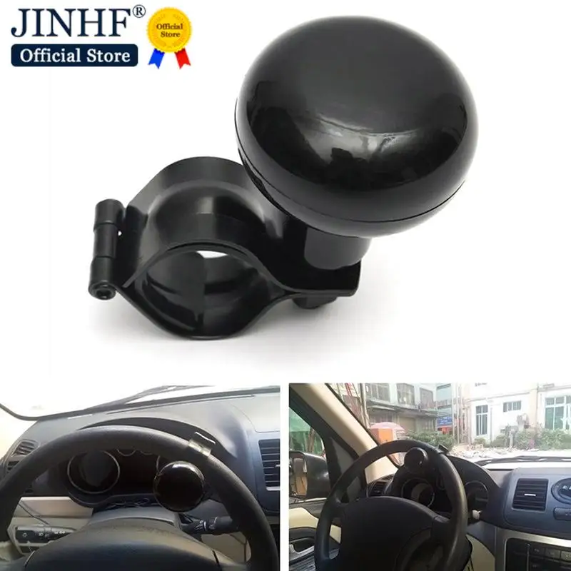 

Hot sale 1Pcs Black Universal Steering Wheel Spinner Heavy Duty Car Truck Handle Power Knob Durable Accessories