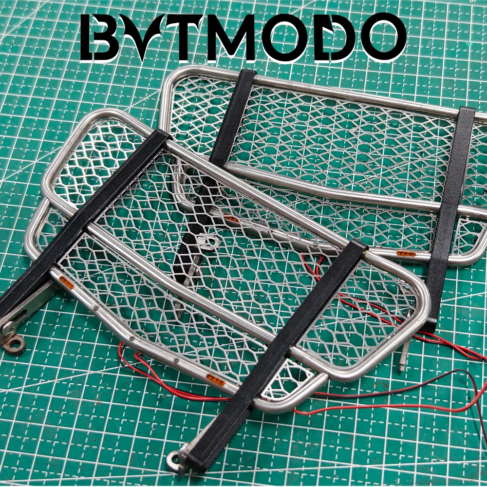 Bull Bar Stainless Steel Front Bumper Guard for 1/14 RC Tamiya Truck Mercedes-Benz ACTROS 3363 RC Car Dump VOLVO MAN