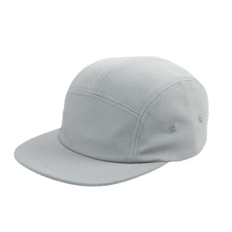 CasAdvantages-Casquette en pur coton à cinq panneaux pour hommes et femmes, Casquette d\'opérabilité de couleur unie, Casquette Snapback, Casquette