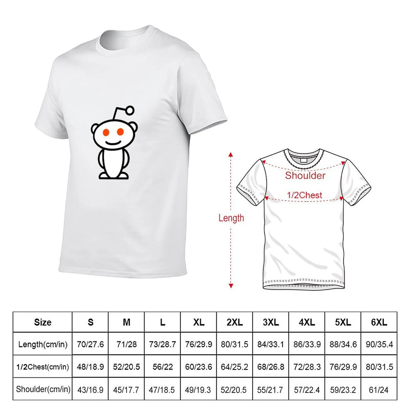 تي شيرت Reddit Logo قطن تي شيرت حزمة رجل تي شيرت عالي الجودة ماركة فاخرة تي شيرت