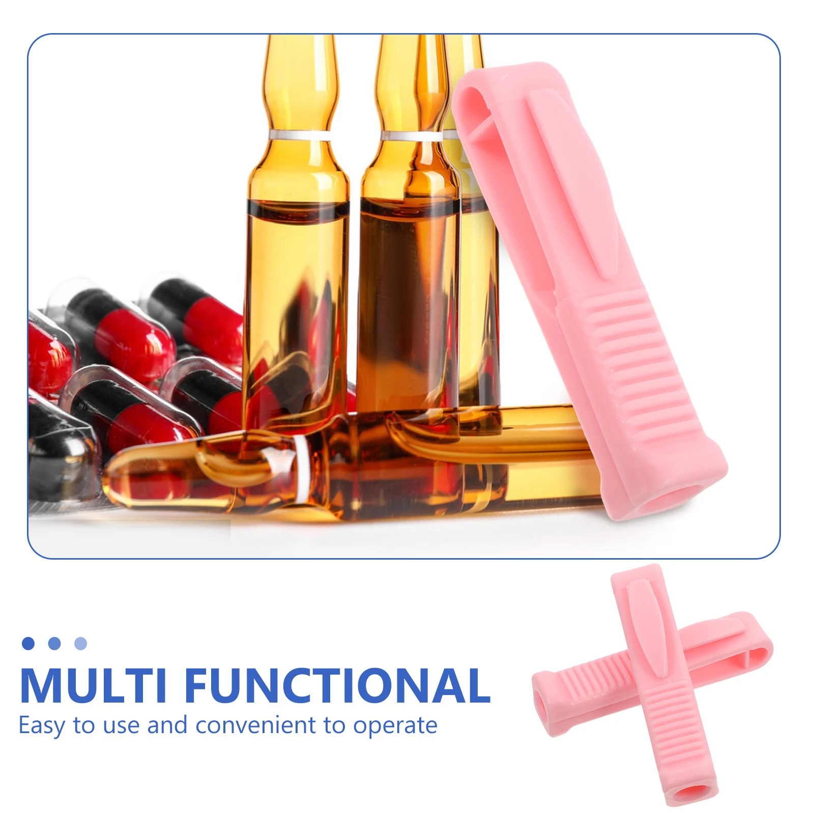 

2 Pcs Ampoule Opener Opening Tool Small Can Nurse Supply Professional Vial Breaker Mini Japanese Cap Remover Manual Geometry