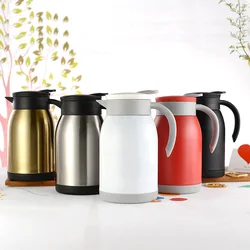 304 Stainless Steel Thermos Coffee Pot Large Capacity Kettle Double Cup Hot Water Bottle Car Outdoor Office Camping Friend Gift