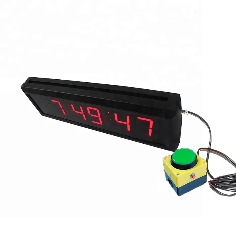 Digital Chronograph Button Clock with LED Display,Timer 220 with Push Button for Precision, 1.8 in