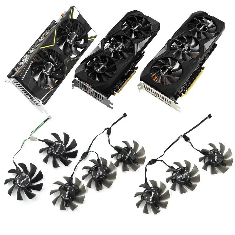 New the Fan for ASROCK RX5600XT RX5700XT Challenger PRO Graphics Video Card