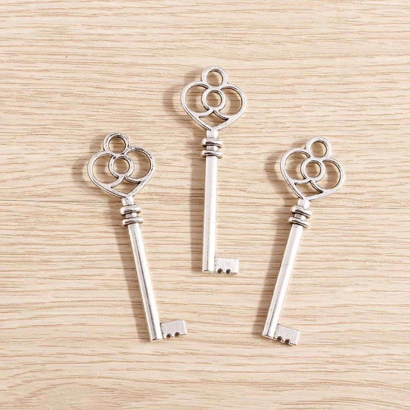 Tusember 5 Stück 19*59mm Legierungsanhänger Große Schlüsselanhänger für handgemachte Ohrringe, Armbänder, DIY-Schlüsselanhänger, Schmuckherstellungszubehör – Detail 3