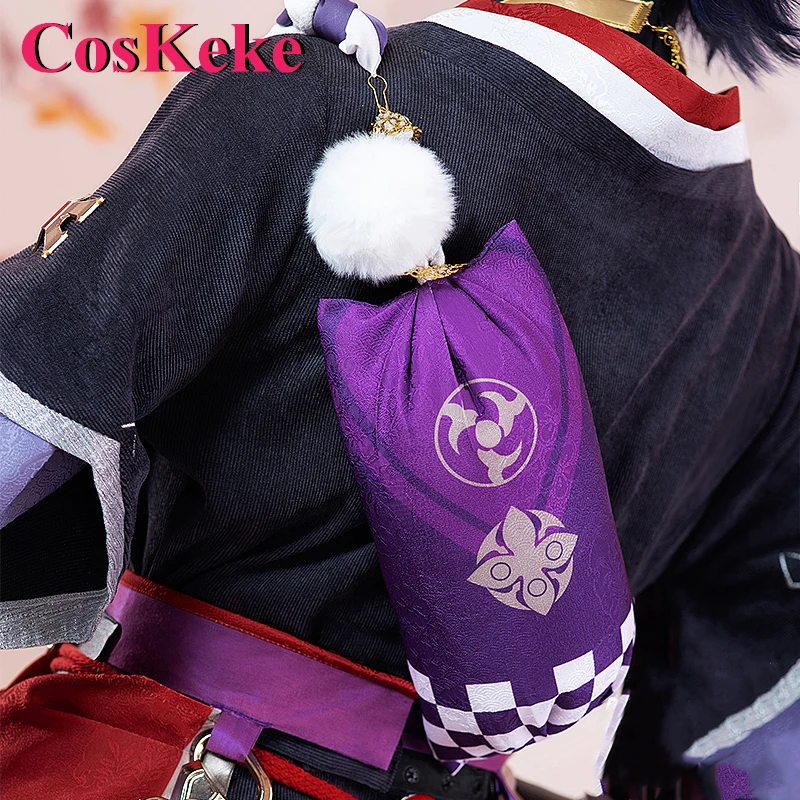 Disfraz de Cosplay CosKeKe Scaramouche, juego popular Genshin Impact, uniformes de batalla a la moda, ropa de juego de rol para fiesta de Halloween para hombres