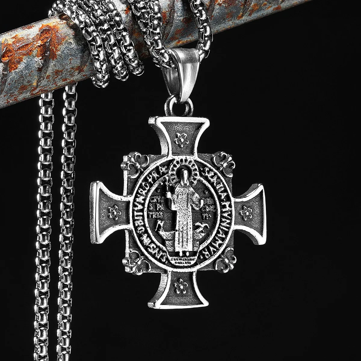 

CSPB Pendants 316L Stainless Steel Men Women Necklaces Belief Chain Vintage Rock Punk Accessories Jewelry Xmas Gift Dropshipping