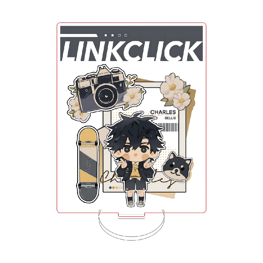 New Ins Link Click Acrylic Stand Charles Lucas Action Figures Men Tabletop Decoration Boys Toy Friends Gift Lover Collection
