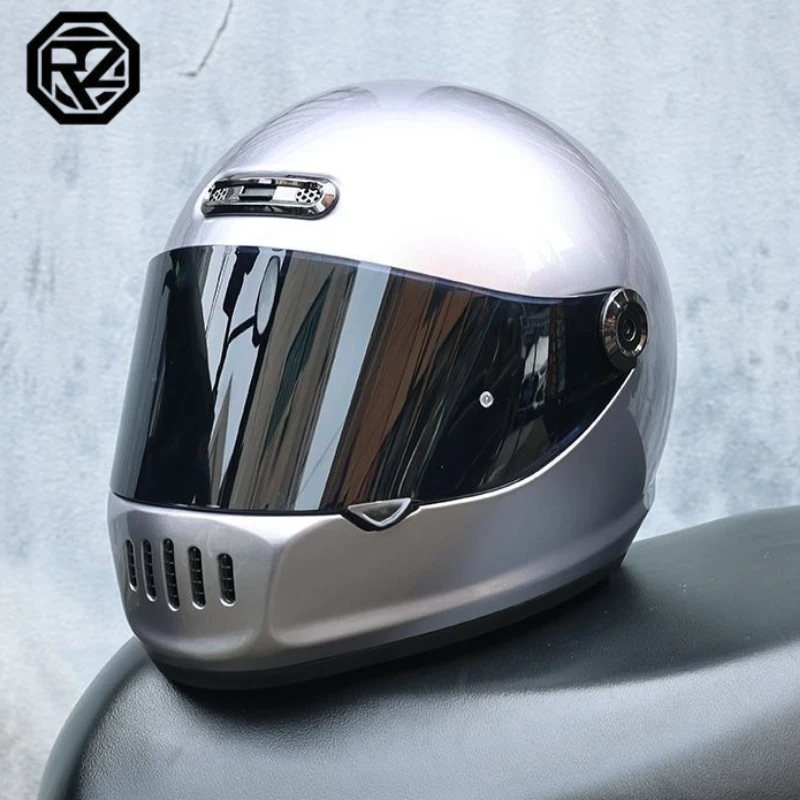 

ORZ Classic Design Retro Full Face Motorcycle Helmet DOT Approved Adult Off Road Motorcycle Helmet Capacite Casco Moto