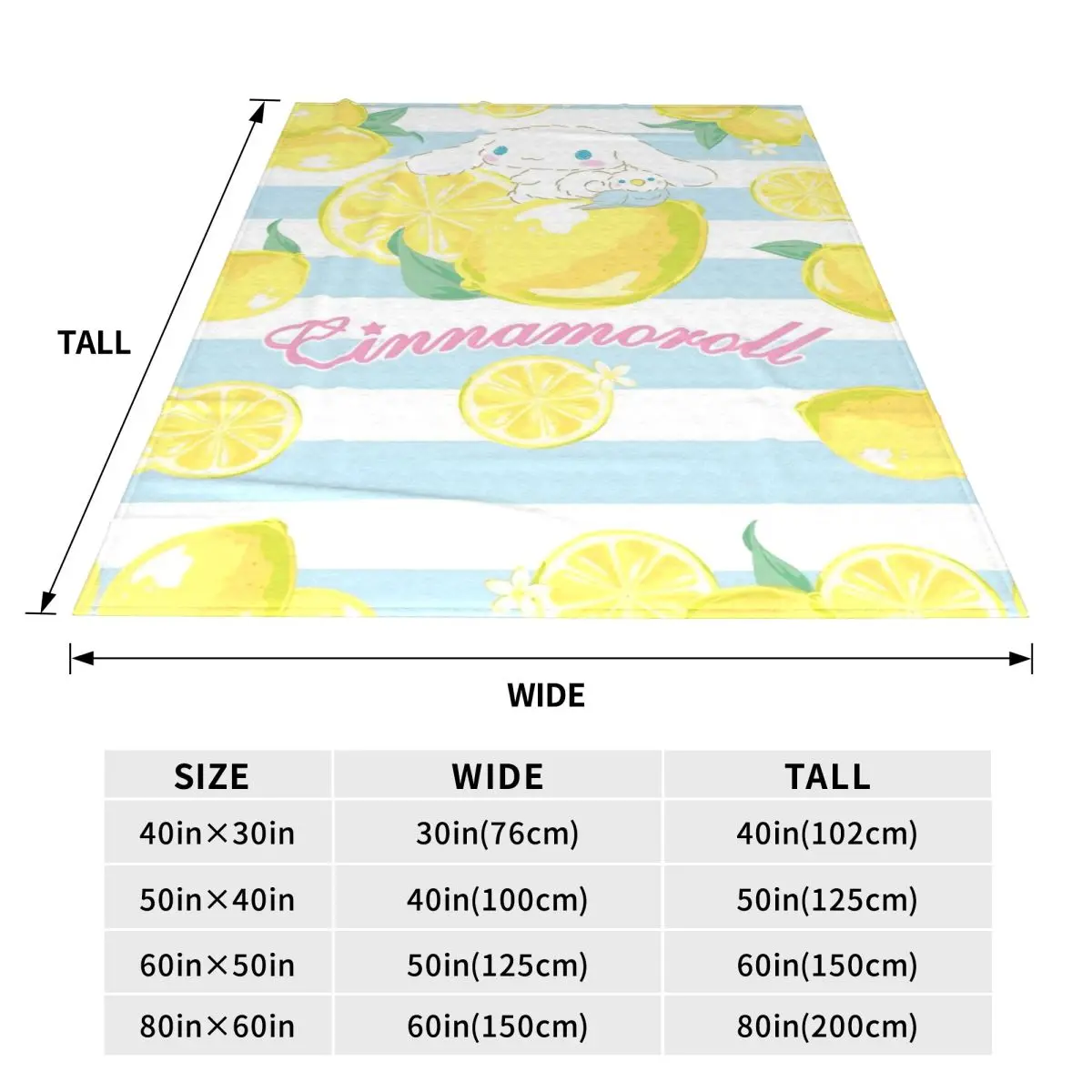 MINISO Kawaii Cinnamoroll Flannel Blanket Winter Super Soft Throw Blanket for Girls Boys Home Decor Fun Bedspread Sofa Bed Cover