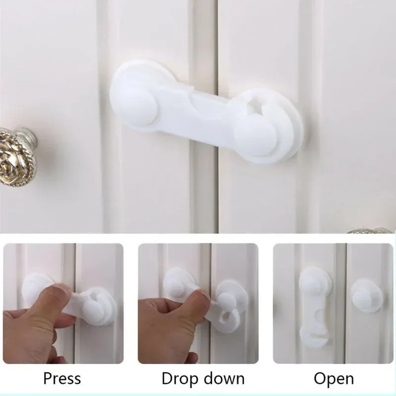 5pcs Children Security Protector Baby Care Multi-function Child Baby Safety Lock Cupboard Cabinet Door Drawer Safety Locks