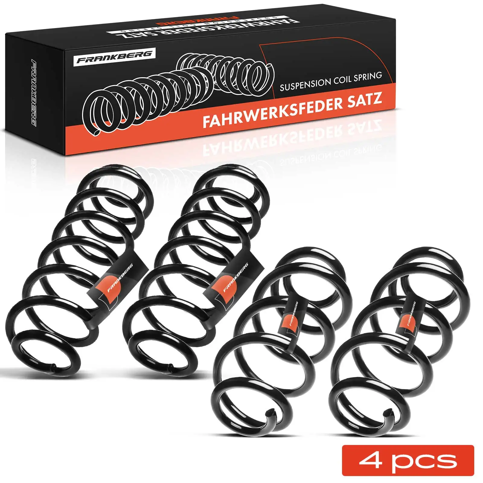 Frankberg 4x Fahrwerksfeder Vorderachse Hinterachse für Audi A4 Allroad 8KH 2.0L 8K0411105DF RA3798 RA7055 8K0511115FN