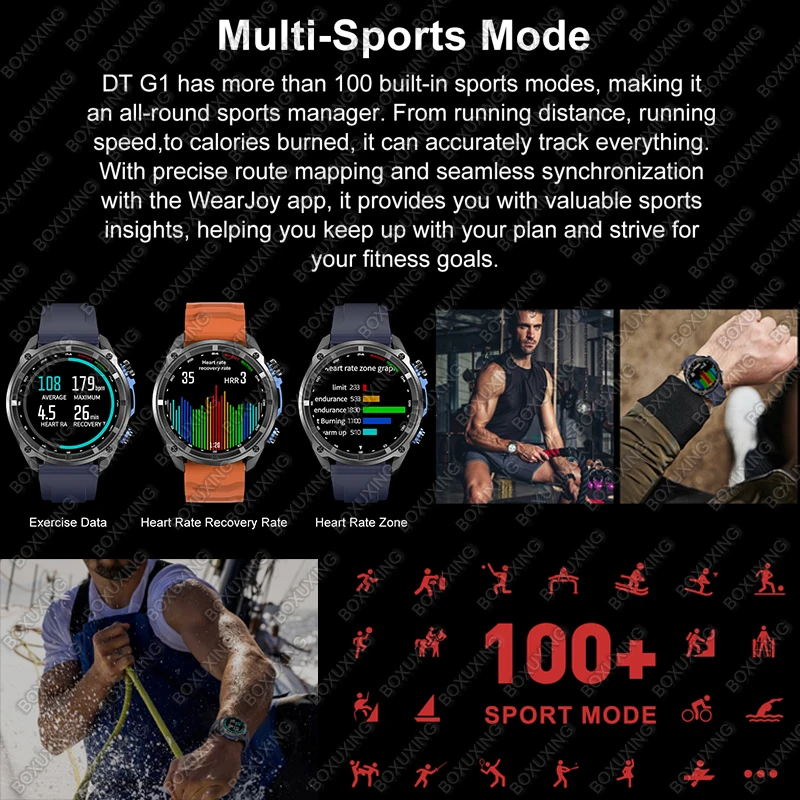 2025 جديد Smartwatch رجل المدمج في GPS غير متصل خريطة 4GB الذاكرة 5ATM IP69K السباحة مقاوم للماء الرجال في الهواء الطلق العسكرية الذكية سوار