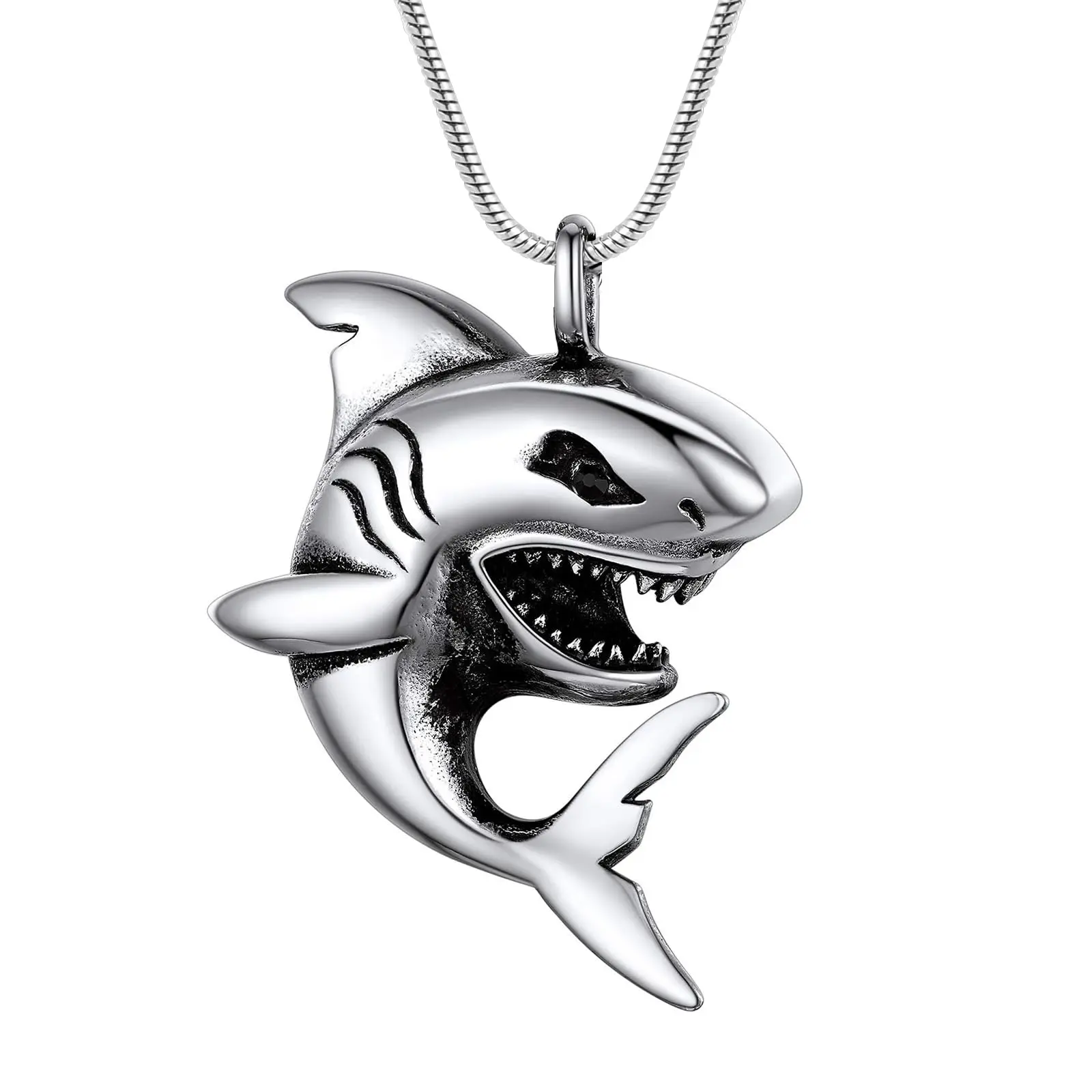 Shark Cremation Jewelry for Ashes Memorial Urn Necklaces for Human/Pet Keepsake Ashes Pendant