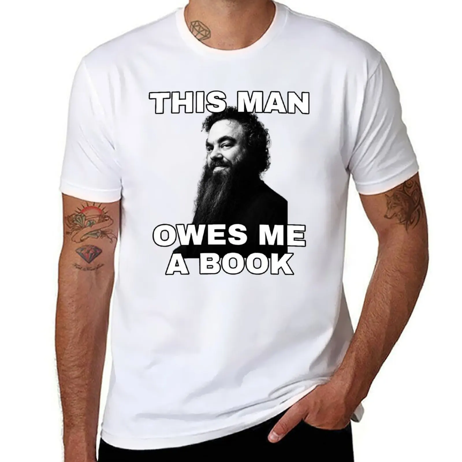 

Rothfuss owes you a book T-Shirt t shirts with prints t shirt for man 100 percent cotton T-Shirt