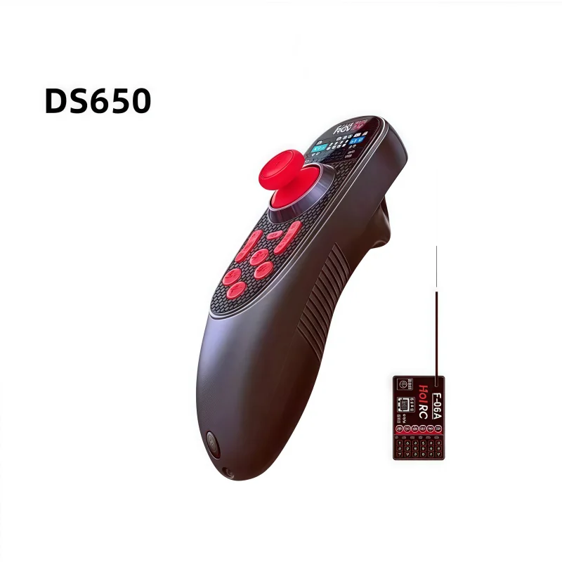 Hotrc DS650 リモコン 6方向ボートモデル 片手操作 6方向 固定速度の釣り船に適しています