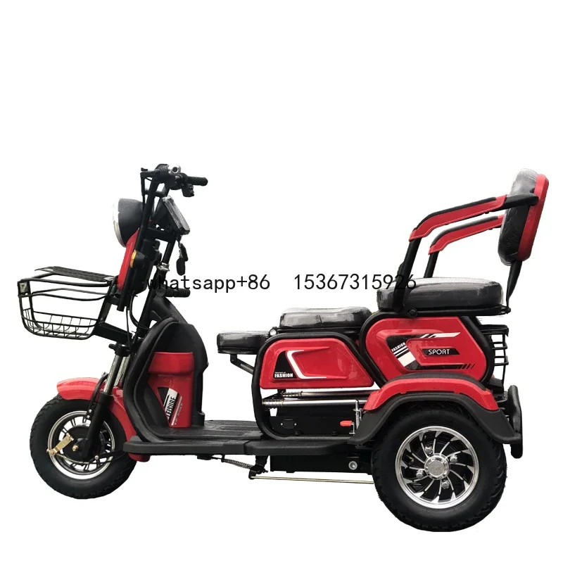 

2023 Best Safety and Popular 48V 60V 600W Electric Tricycle for Passenger Adult Electric Tricycle