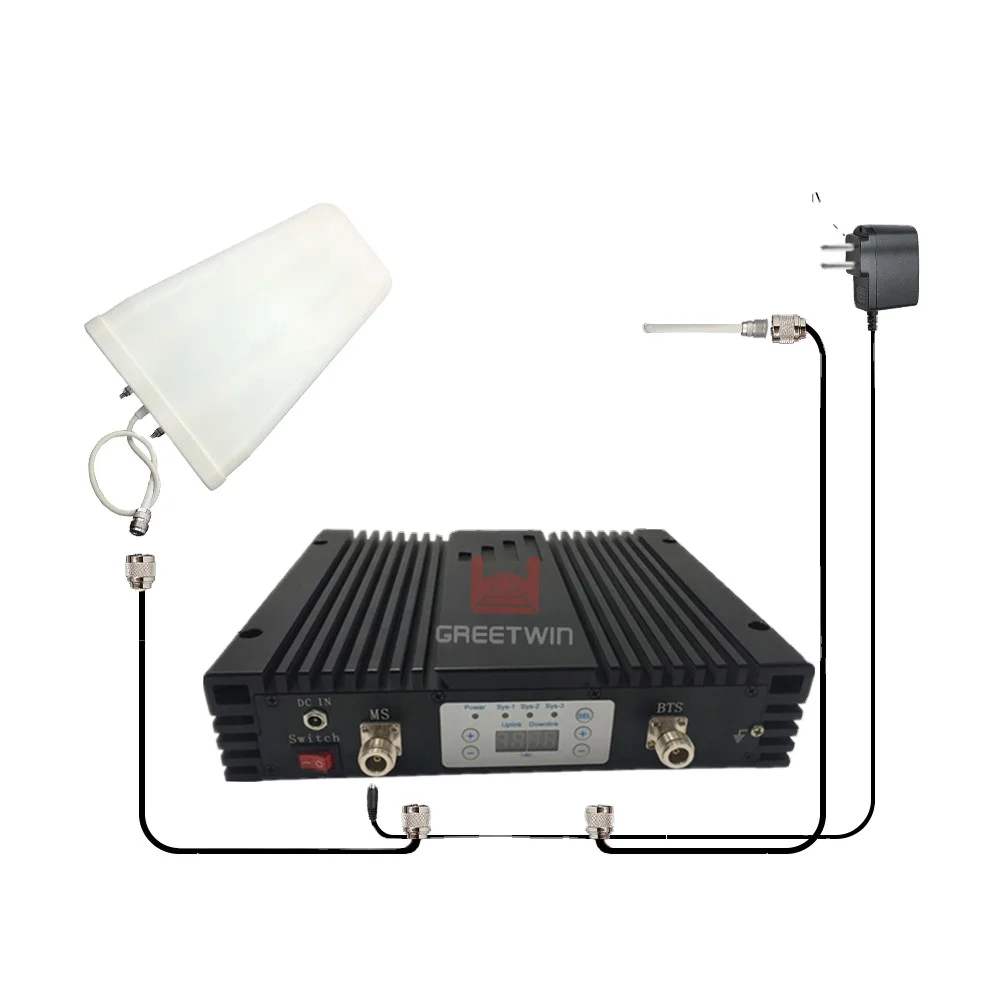 

27dBm GSM900Mhz Band 8 Coverage 5000sqm Five Bars Network Cell Mobile Phone Signal Booster Repeater for Big Building