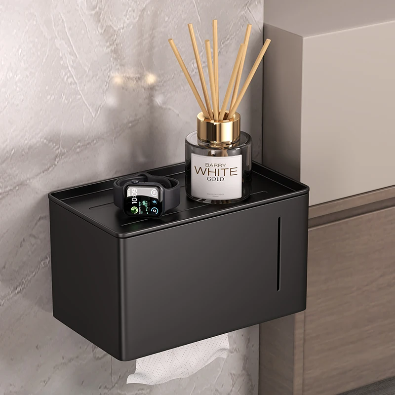 

Apartment Toilet Tissue Boxes Wall-mounted Simplicity Nordic Hotel Tissue Boxes Napkin Plastic Storage Carta Assorbente MHZJH